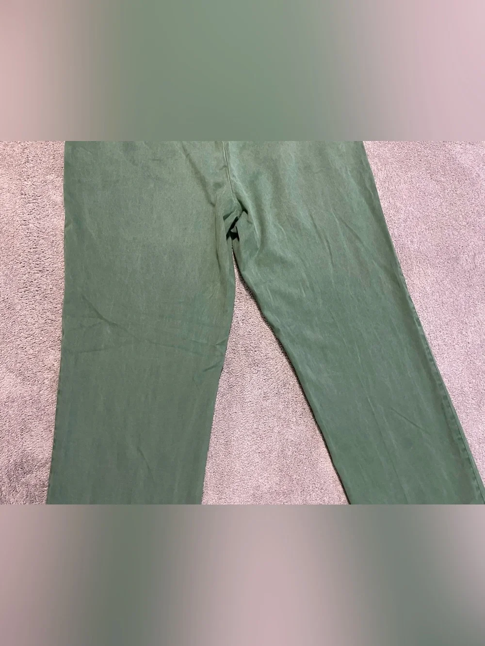 Peter Millar Chino Pants Men’s 36x32 Green Pima Cotton Flat Front Casual Golf